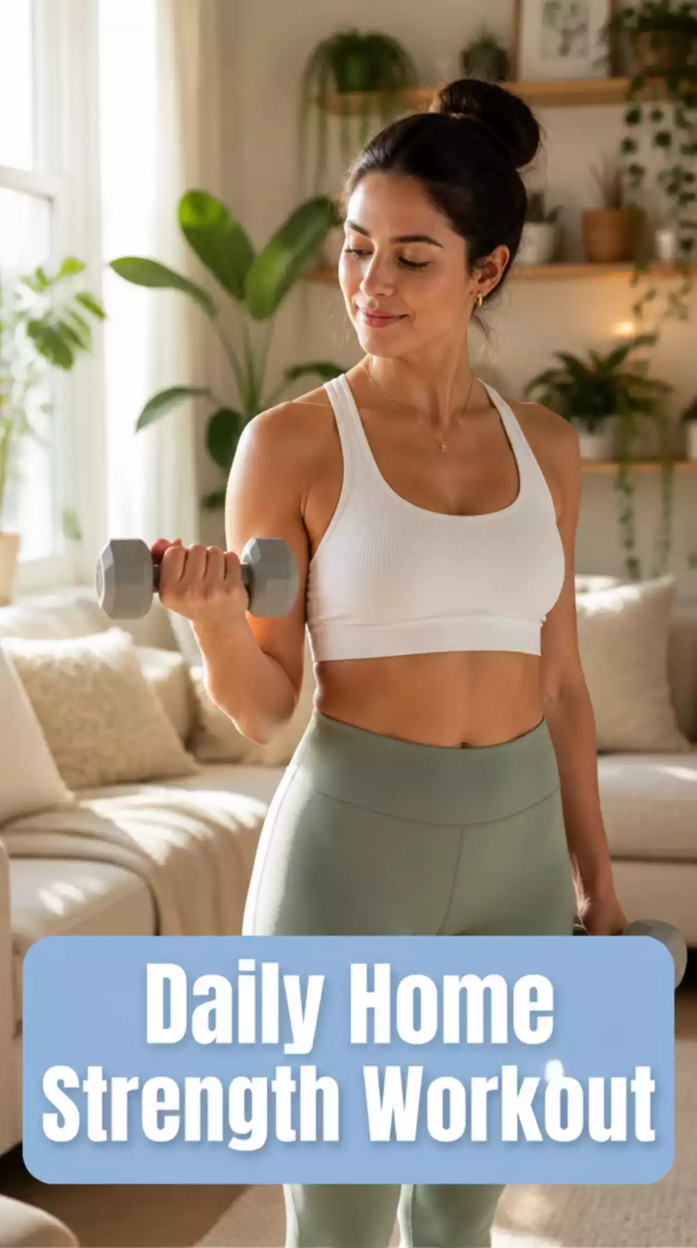 Daily Home Strength Workout for Women Over 50 Using Light Dumbbells