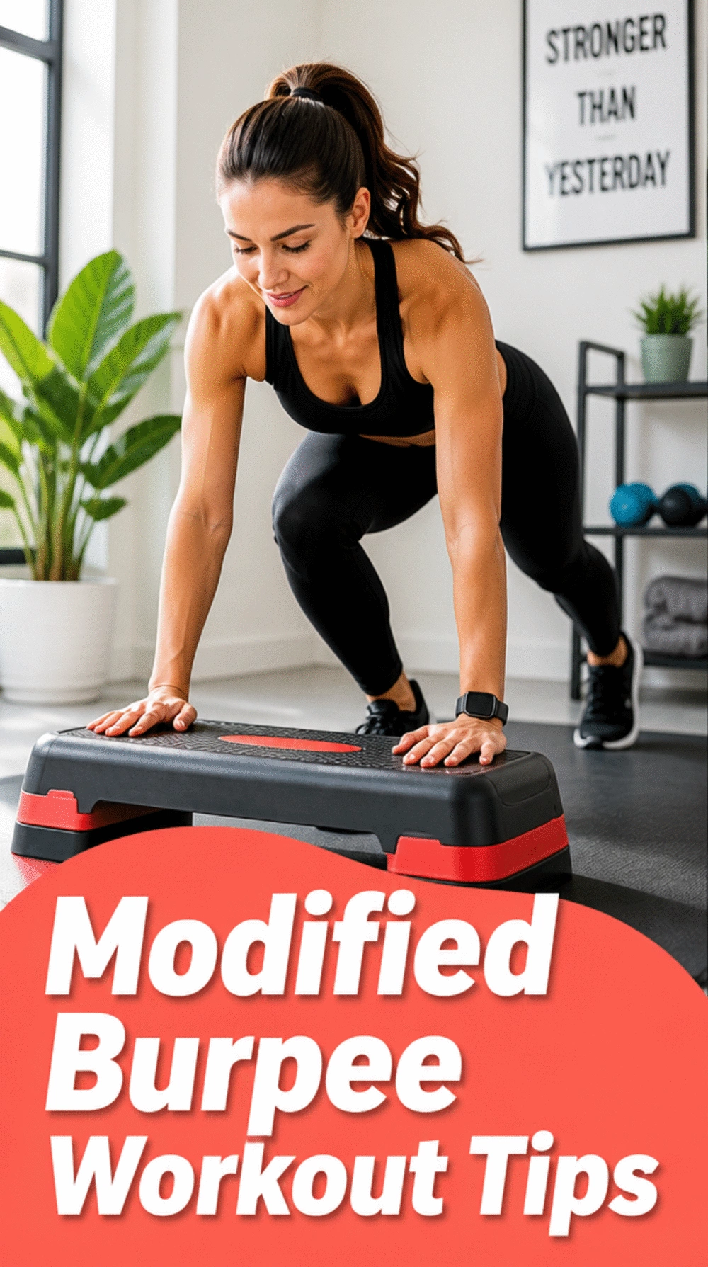 Home Cardio Workout Burpee Modification Women Can Actually Finish