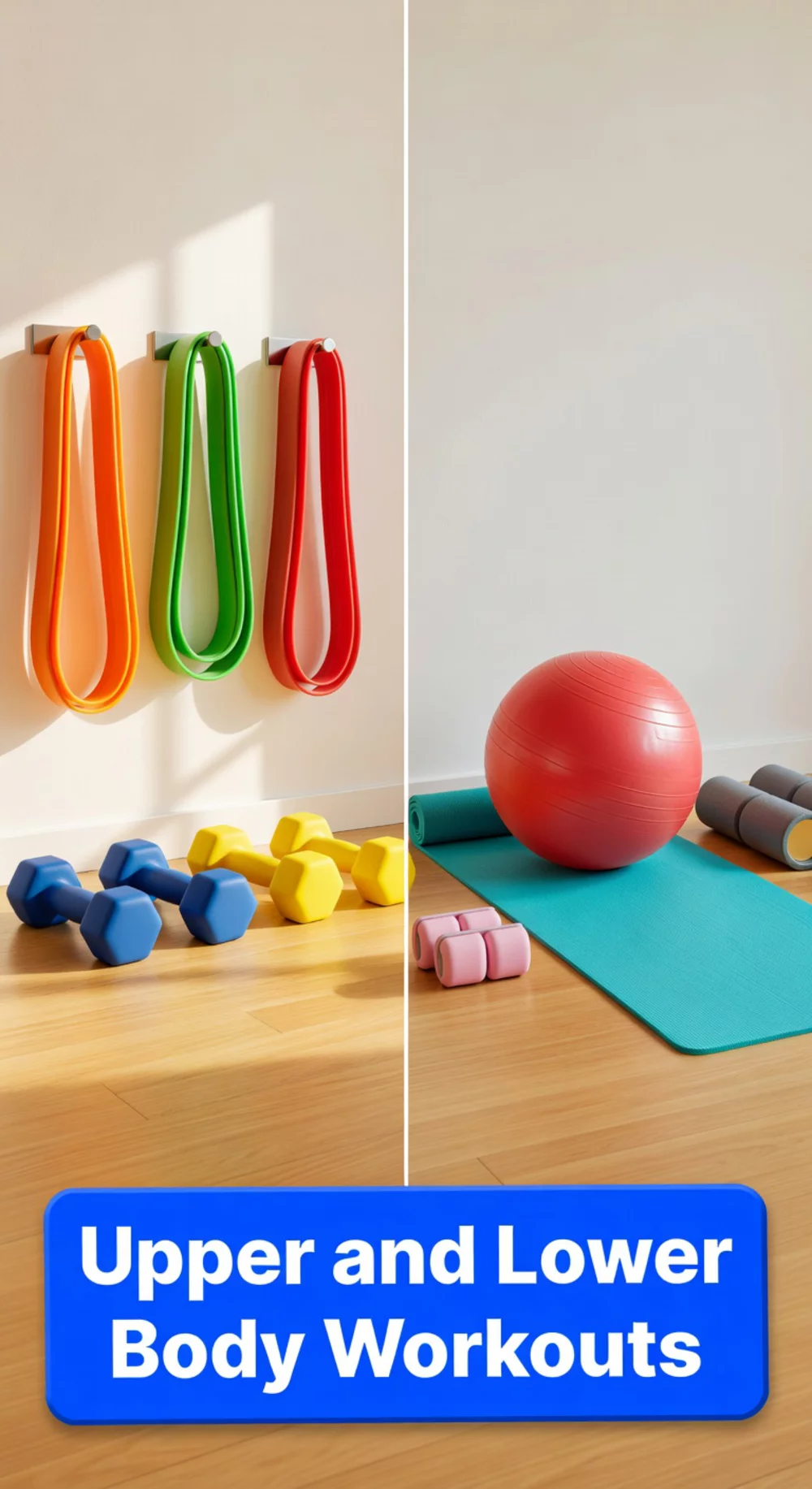 Weekly Home Workout Plan That Splits Upper and Lower Body Days