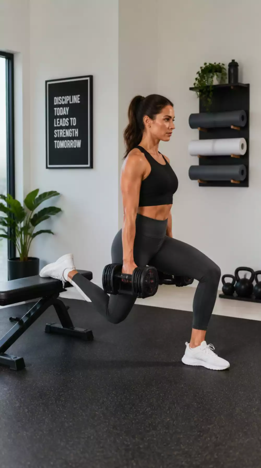 Home Leg Workout Bulgarian Split Squat That Builds Each Leg Separately