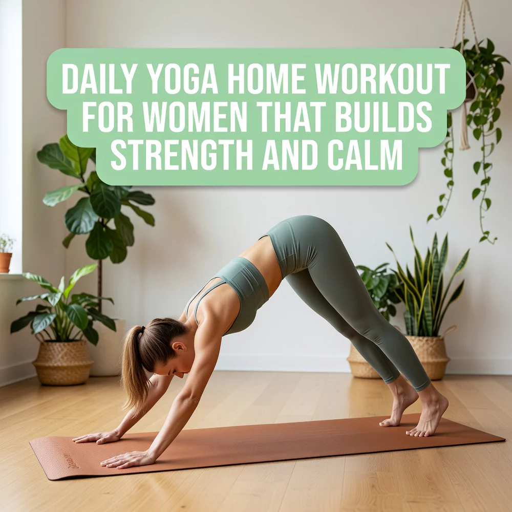 Daily Yoga Home Workout for Women That Builds Strength and Calm