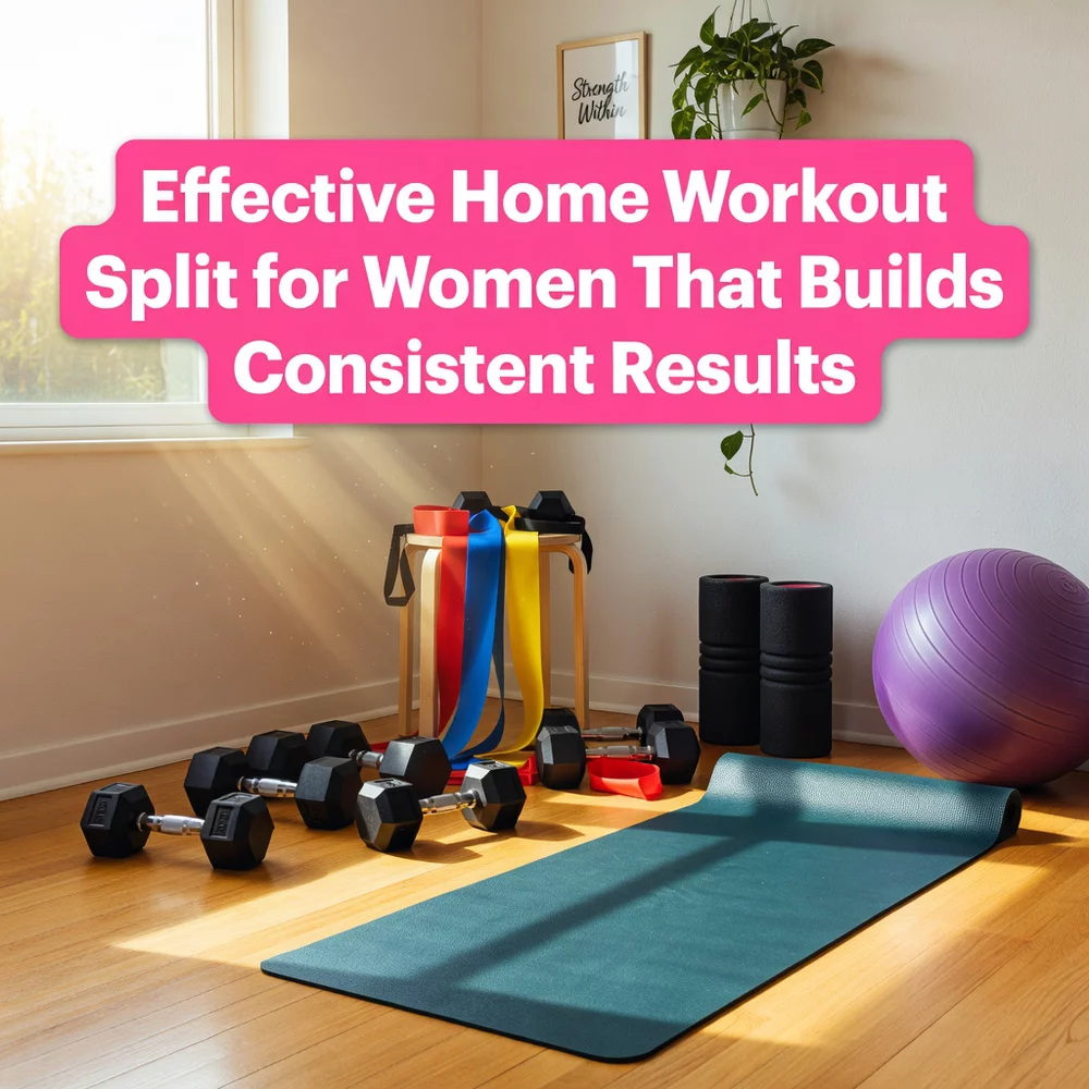 Effective Home Workout Split for Women That Builds Consistent Results