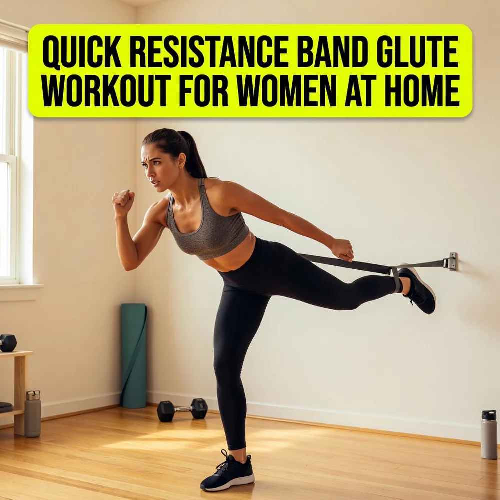 Quick Resistance Band Glute Workout for Women at Home