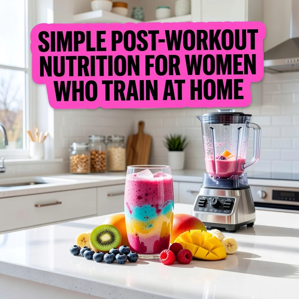 Simple Post-Workout Nutrition for Women Who Train at Home