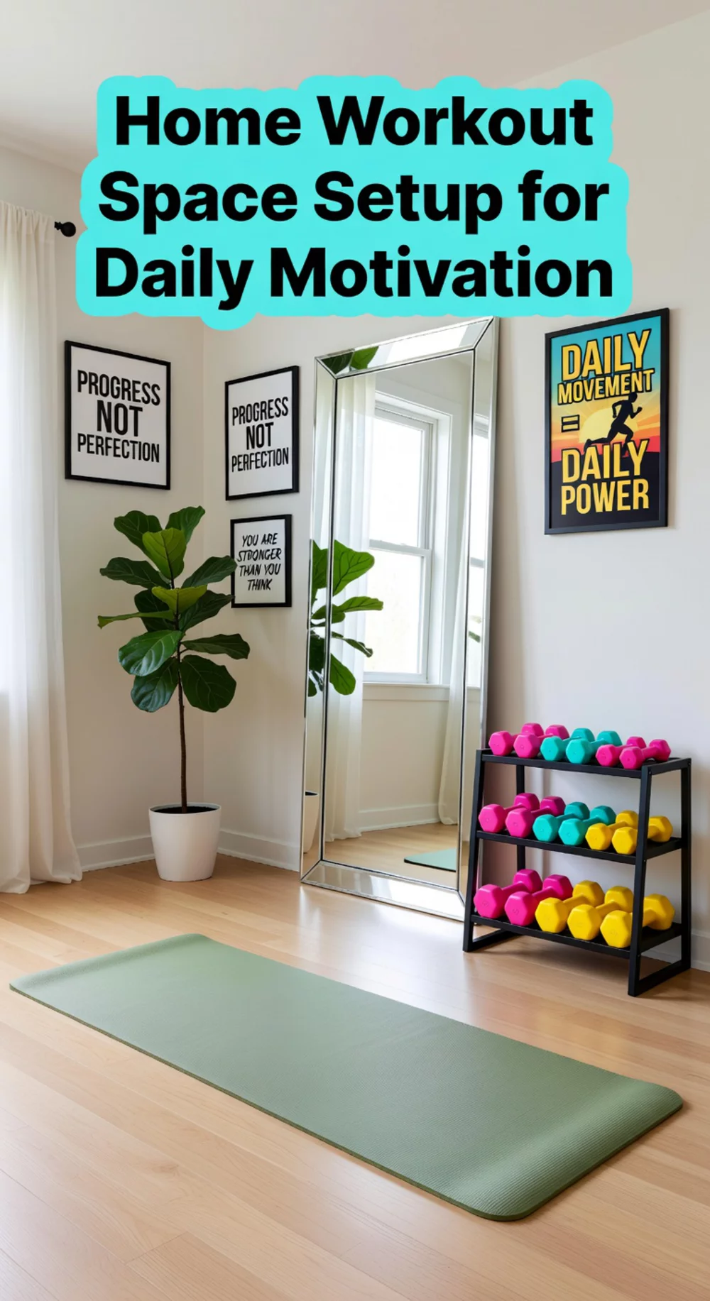 Home Workout Space Setup for Daily Motivation