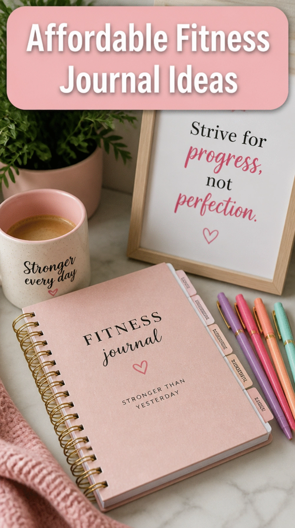 Affordable Fitness Journal for Women That Tracks Every Home Workout
