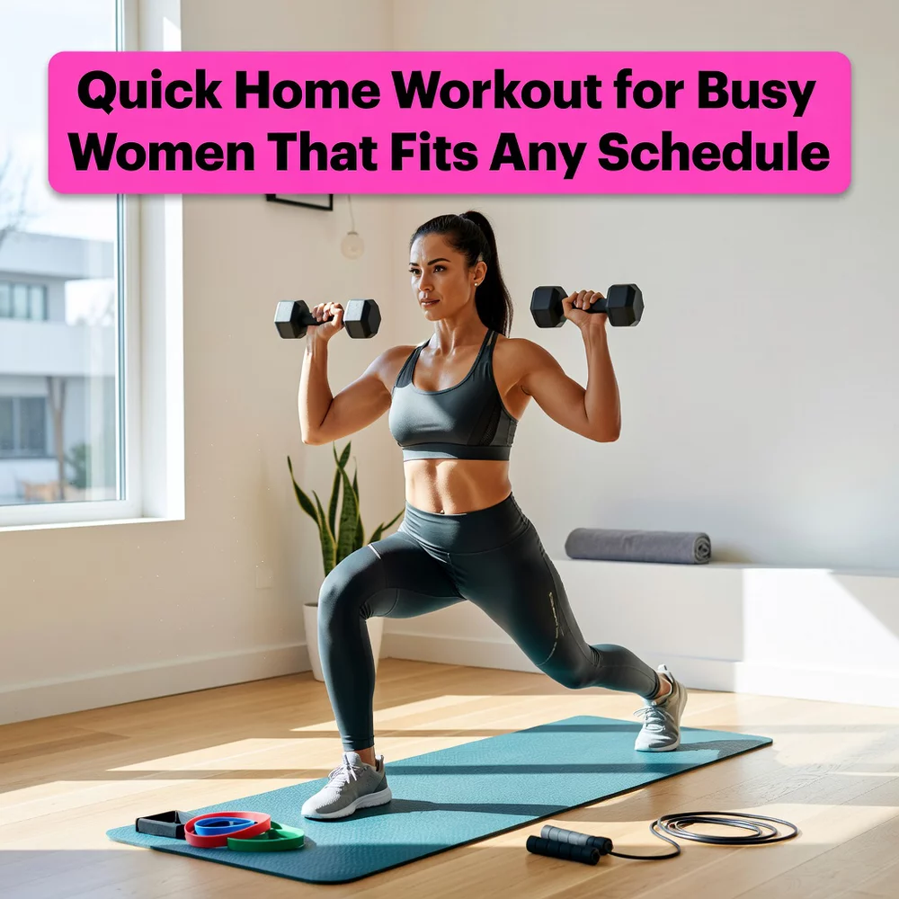 Quick Home Workout for Busy Women That Fits Any Schedule
