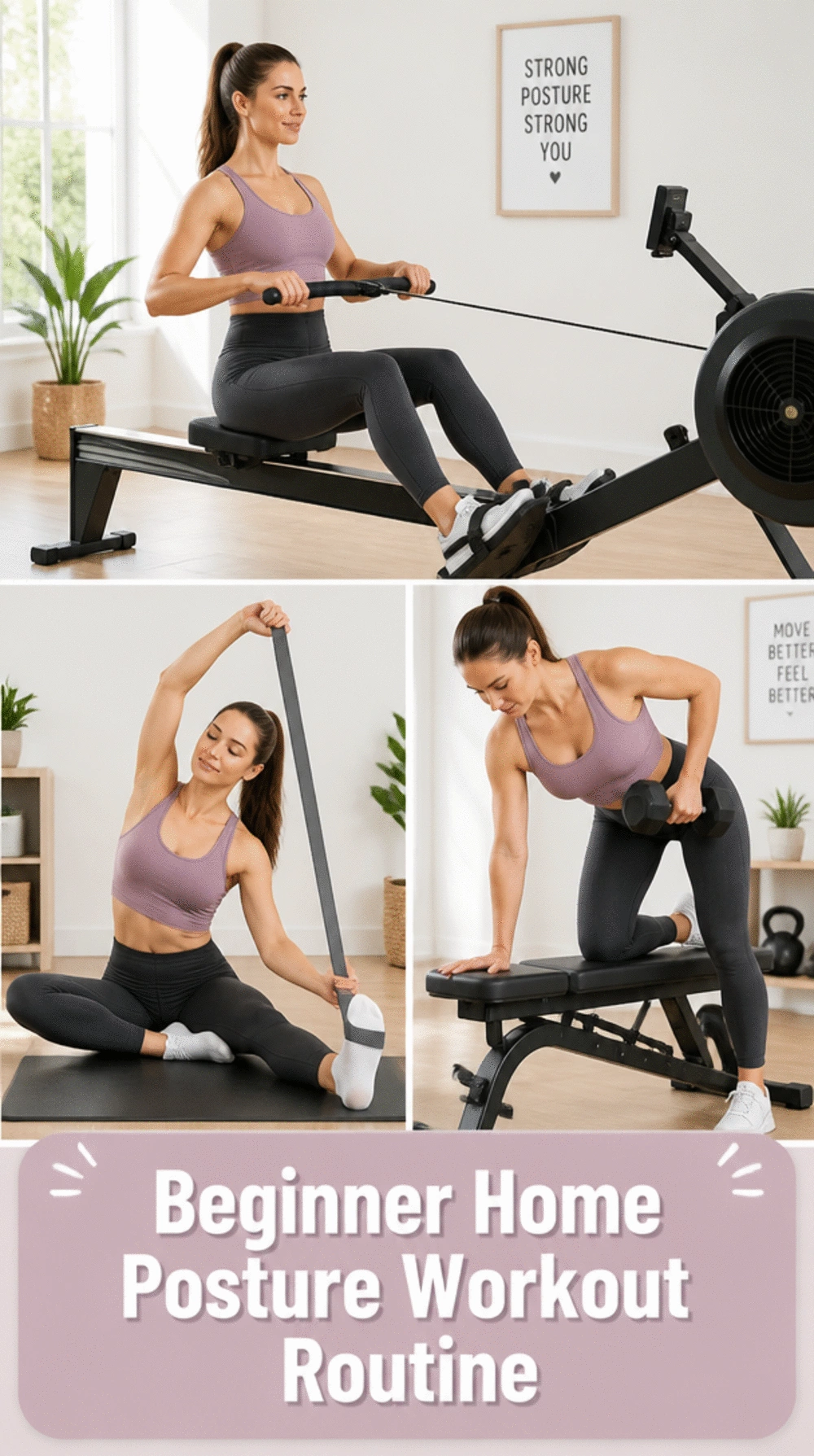 Beginner Home Posture Workout Routine Women with Desk Jobs Need Daily