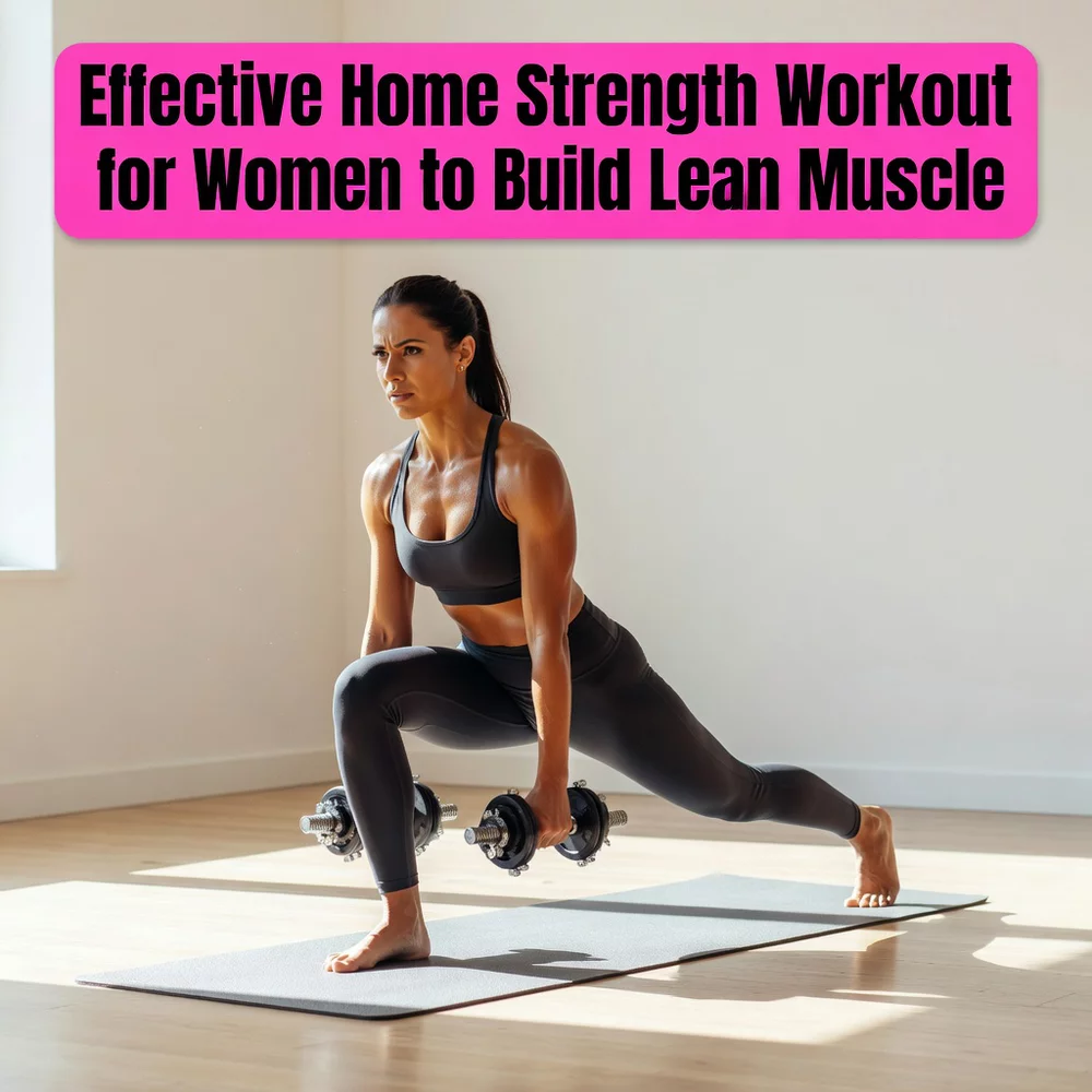 Effective Home Strength Workout for Women to Build Lean Muscle