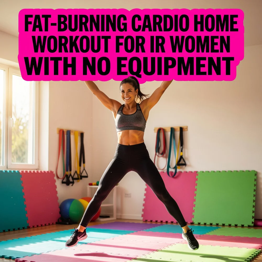 Fat-Burning Cardio Home Workout for Women with No Equipment