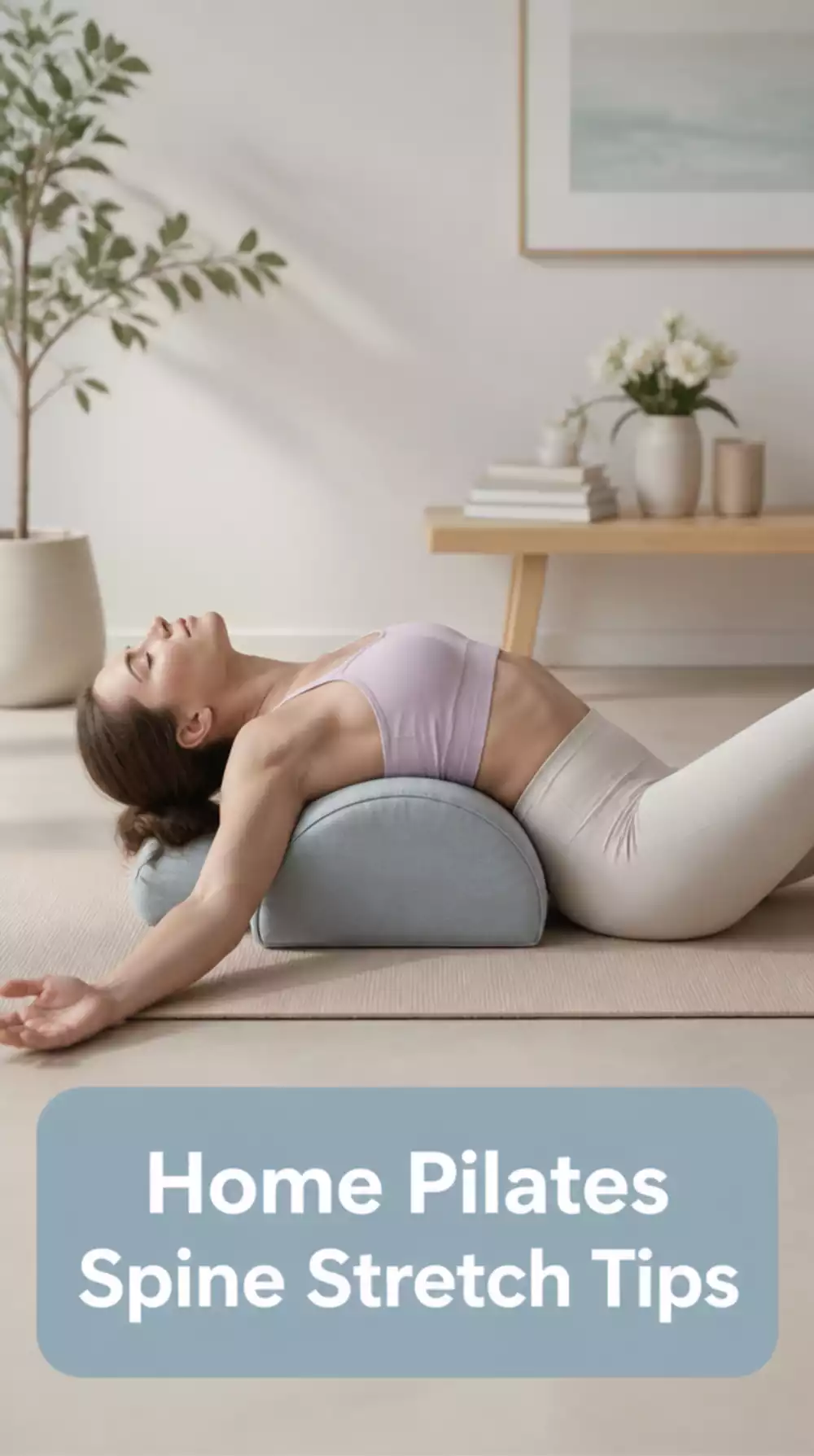 Home Pilates Spine Stretch Beginner Move That Loosens the Lower Back