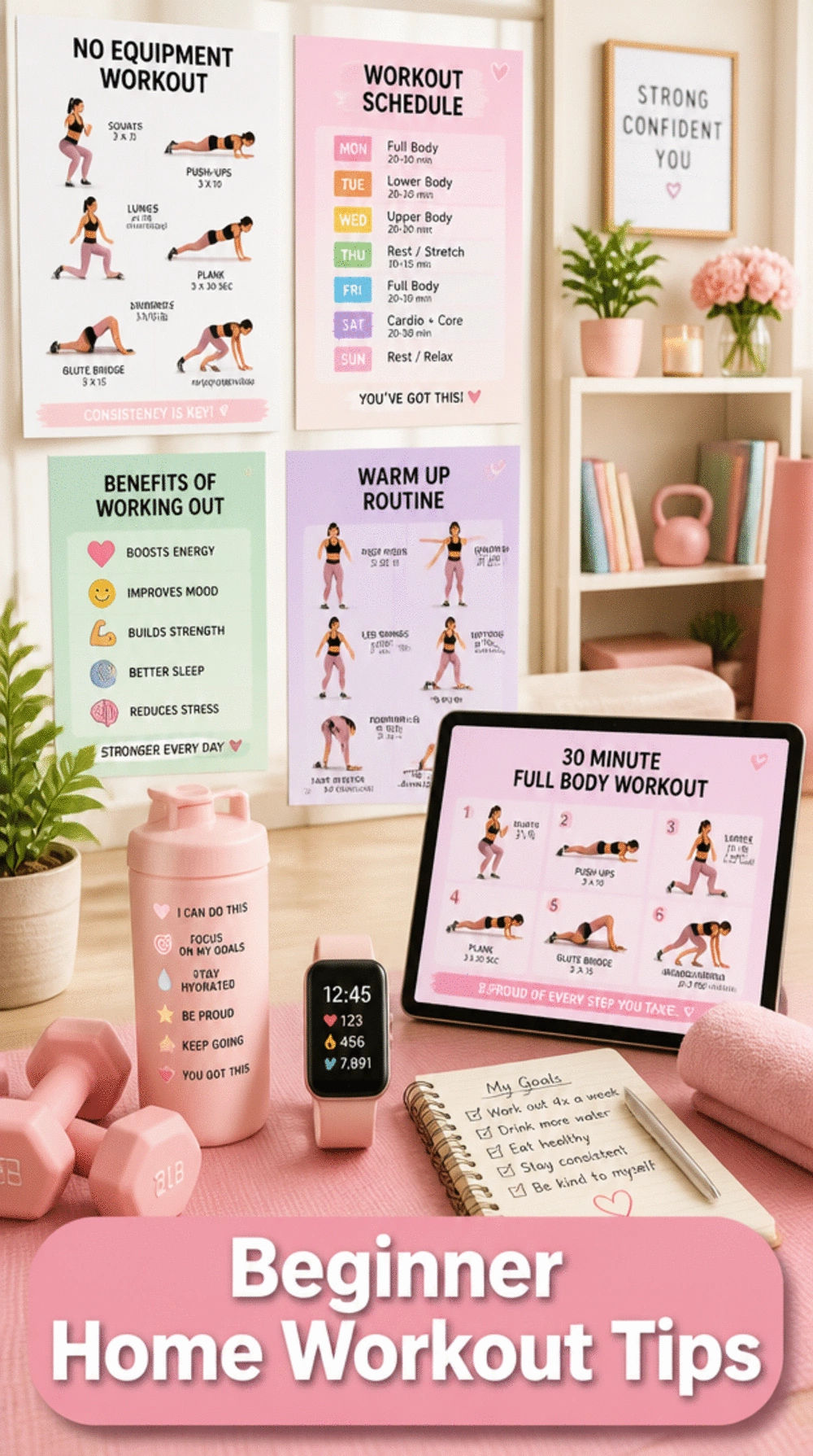 Beginner Home Workout Split Plan Women Can Start Without Confusion