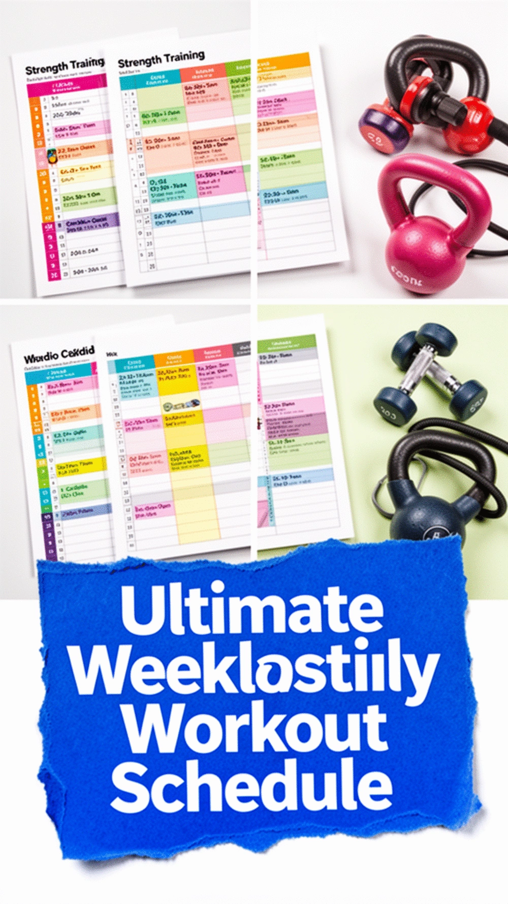 Create a Balanced Weekly Workout Schedule for Effective Fitness Plans