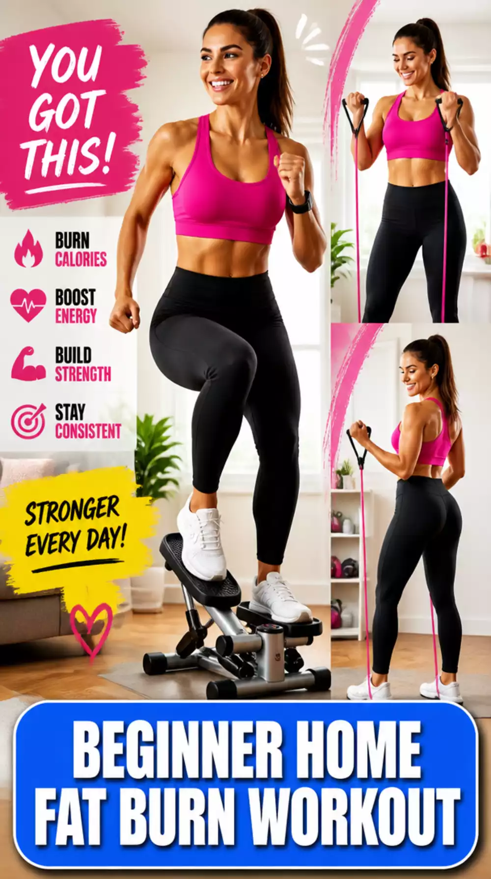 Beginner Home Fat Burn Workout That Combines Cardio and Core in 20 Minutes