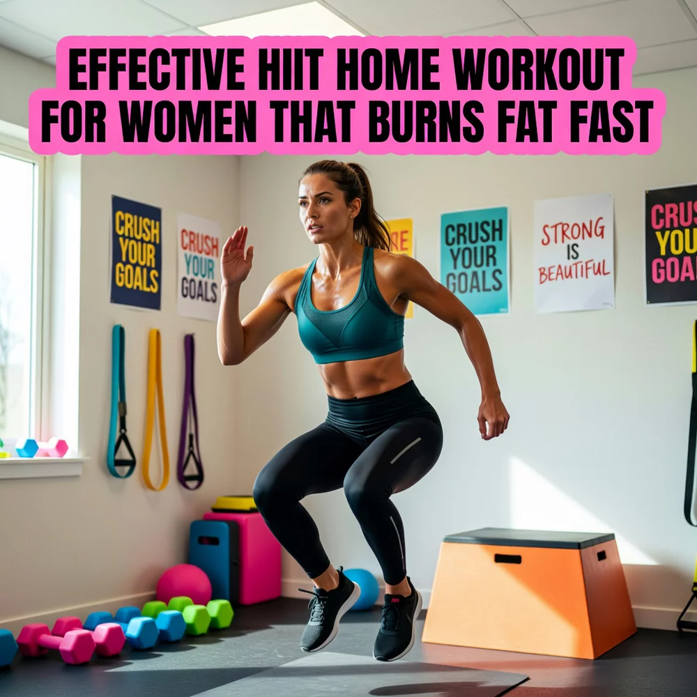 Effective HIIT Home Workout for Women That Burns Fat Fast