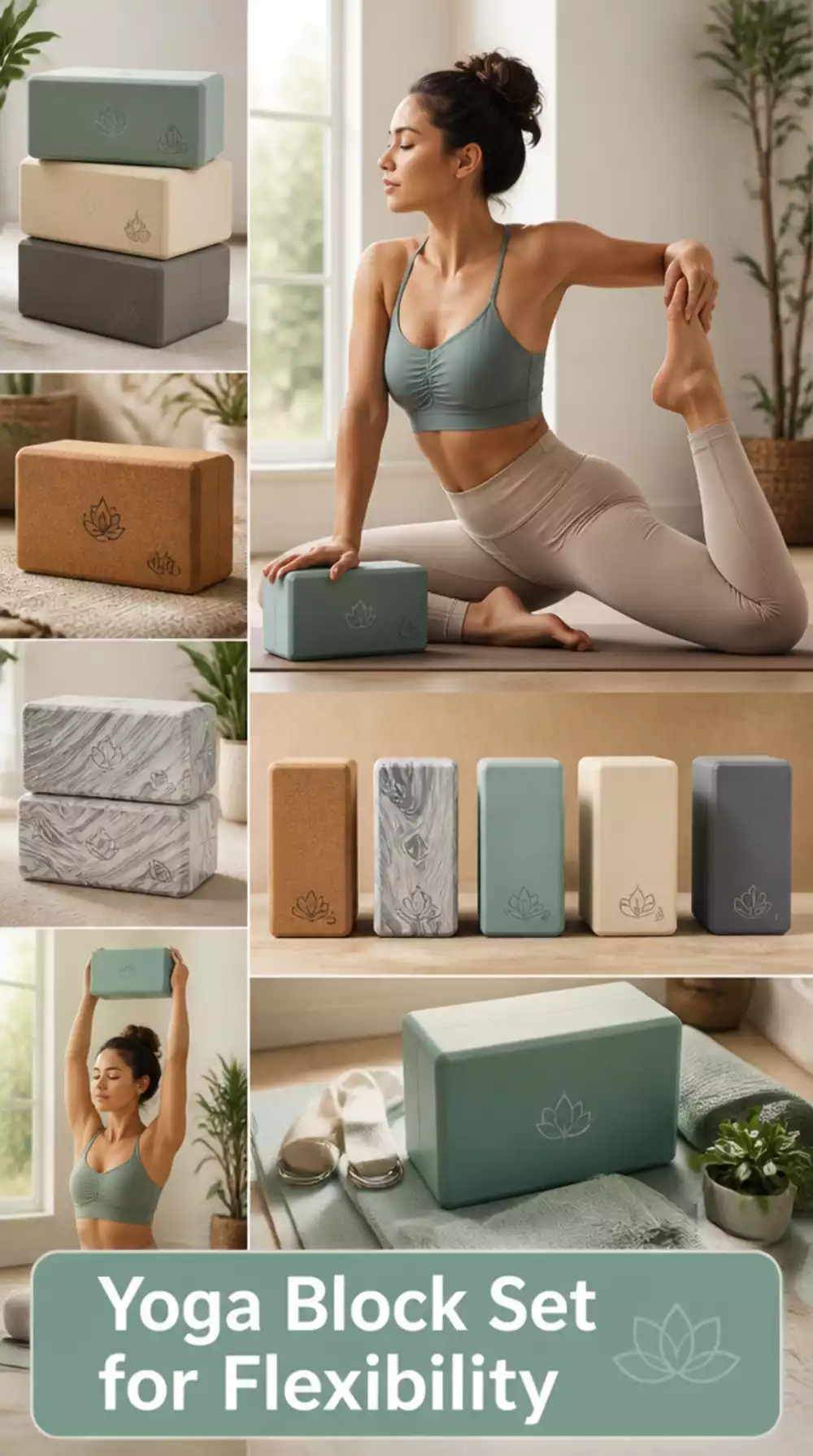 Home Workout Yoga Block Set That Supports Every Flexibility Exercise